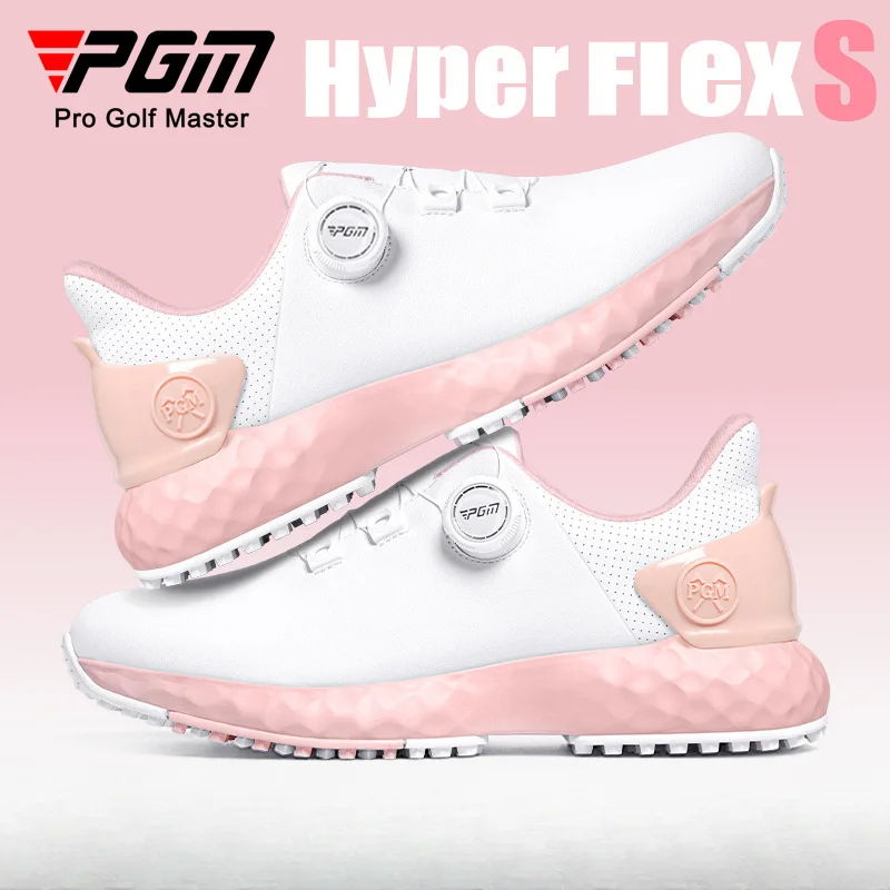 

PGM Golf Shoes Woman Nail Waterproof Sneaker Non-slip, Lightweight Knobs, Comfortable, Cushioned, Spikeless Shoes XZ365