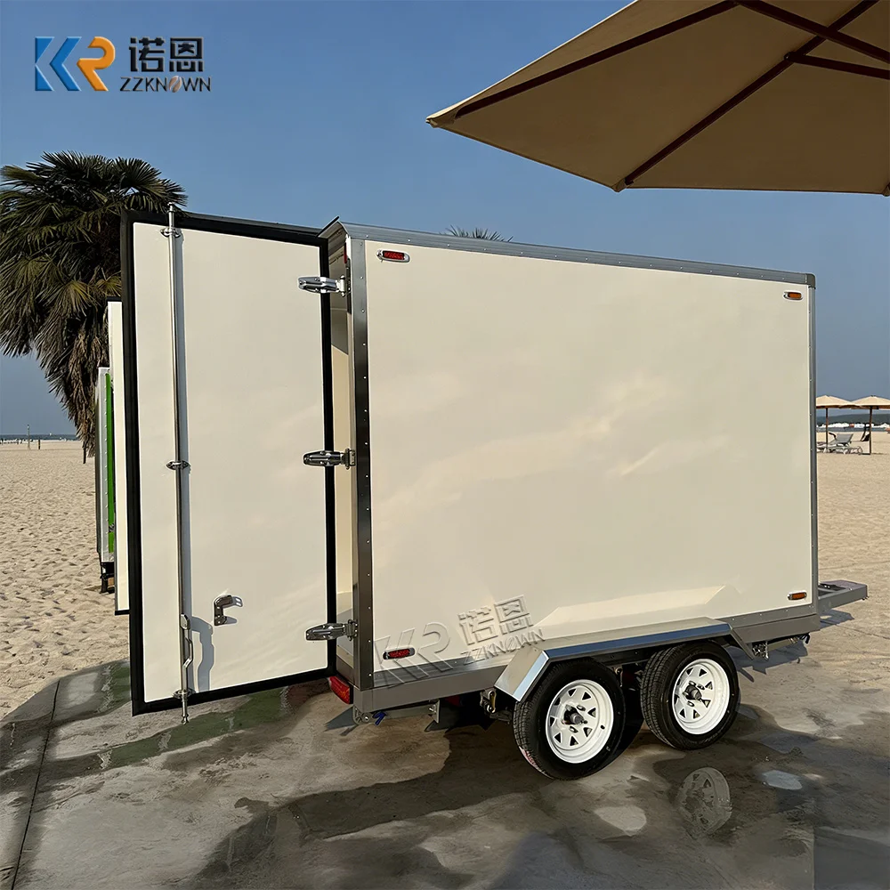 Reliable Energy Saving Cold Storage Truck Reefer Trailer Large Capacity Mobile Refrigerated Trailer for Frozen Food Delivery