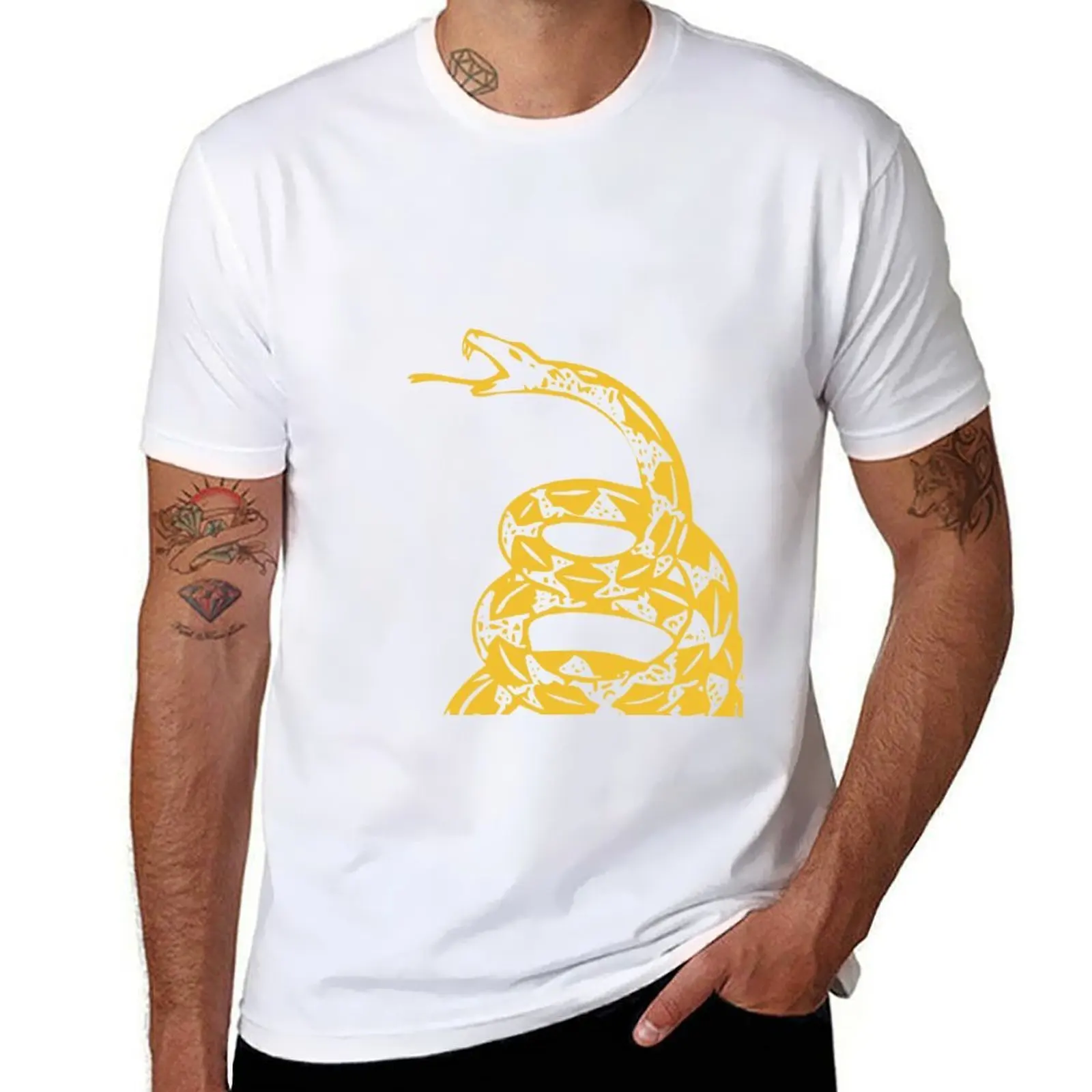 

Gadsdens Flag big libertarian T-Shirt man t shirts for men funny t shirts dark humor T-Shirt