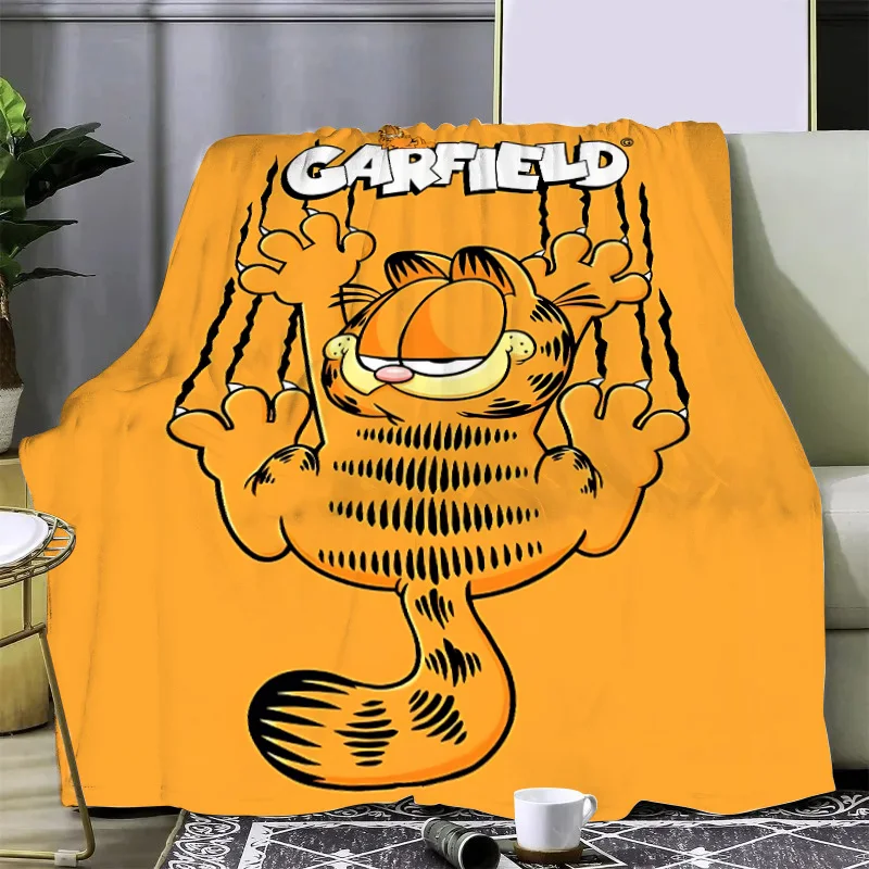 Cartoon Cute Funny G-GarfieldS Printed Blanket Picnic Blanket Warm Blanket Soft and Comfortable Home Travel Birthday Gift