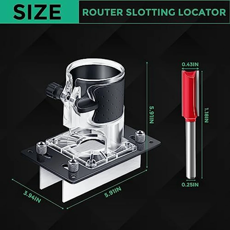 Wood Router Slotting Locator Slot Locator For 65Mm Wood Trimmer Or Trimming Machine