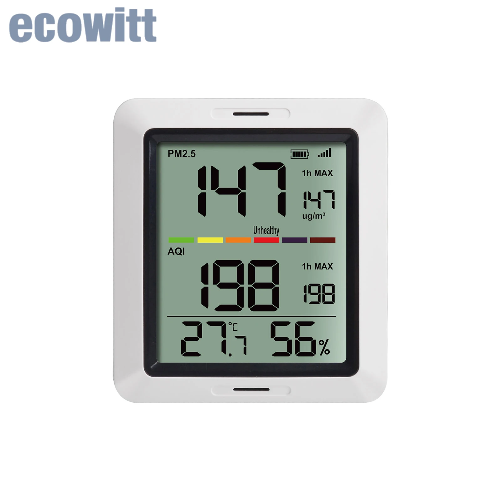 Ecowitt WH0290_C Monitor, Works with WH41 Air Quality Detector