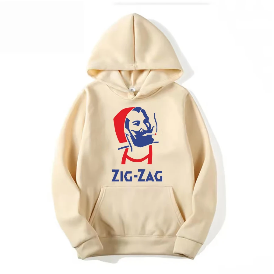 سويت شيرت برقبة دائرية وأكمام طويلة مع قبعة مطبوعة كاجوال دافئة وأنيقة الوزن الثقيل (وزن القماش 220–320 جم/م2) #1