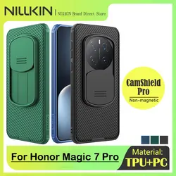 NILLKIN Case for Honor Magic 7 Pro, Slide Camera, PC, TPU, Lens Protection, Hard Back Cover, Anti-Fingerprint, Anti-Scratch