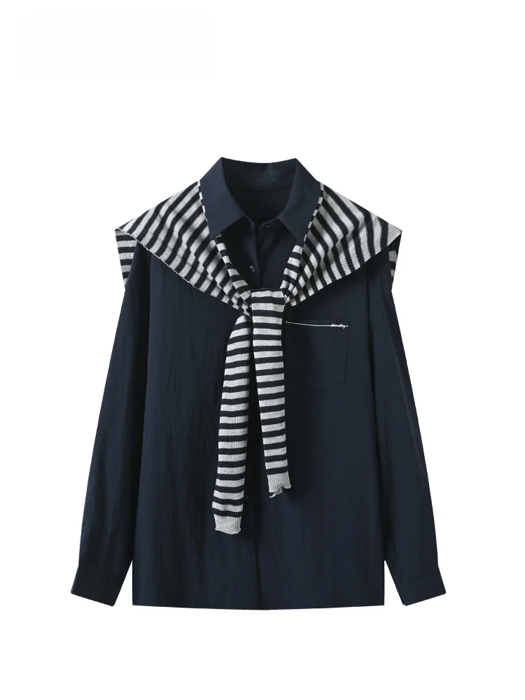 

Полосатый комплект больших размеров, женский модный осенний топ для девочек, бот-комплект, длинный кардиган из полиэстера