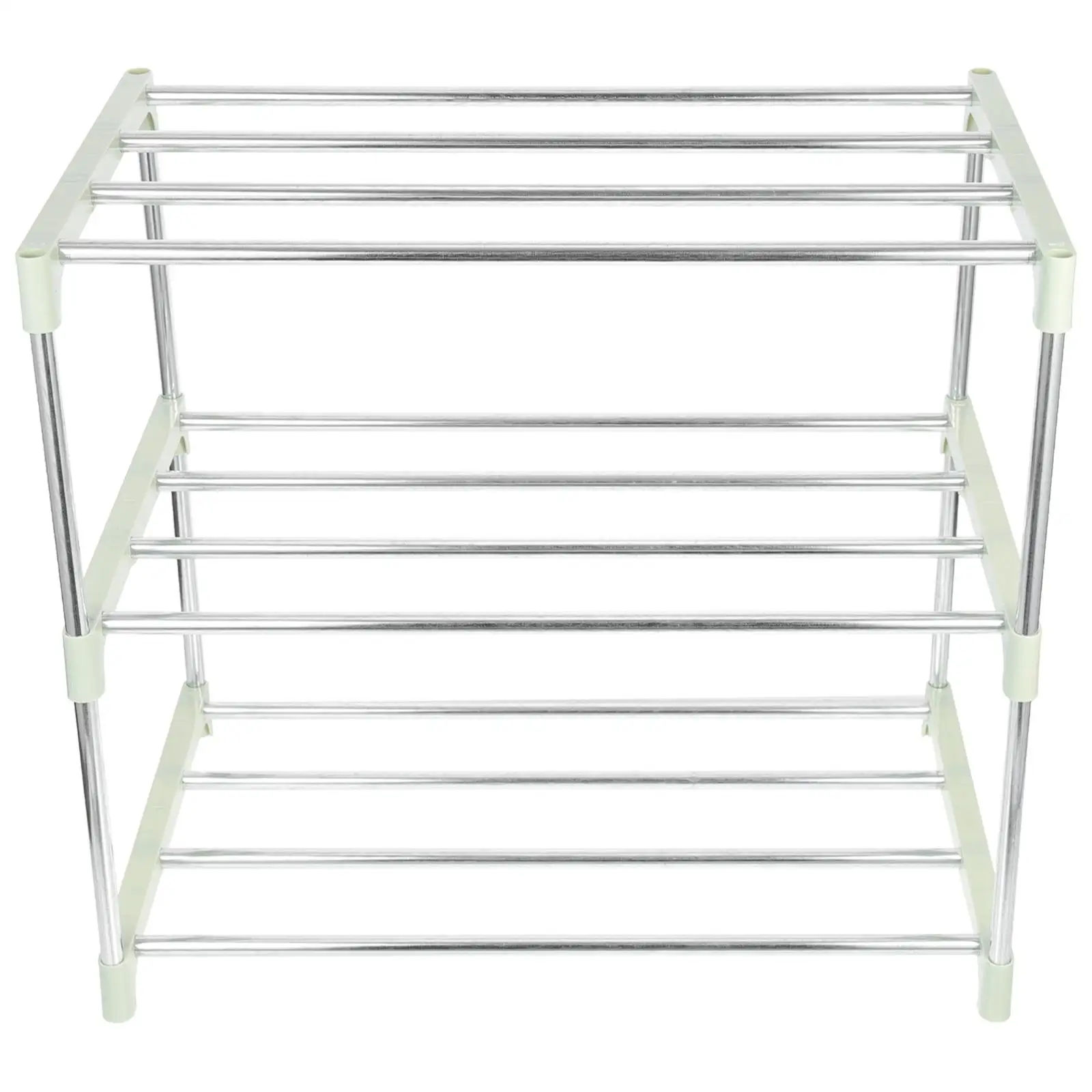 

Stainless Steel Shoe Rack 3-layer North Green Simple Assembled Shoes Organizer Entryway Shelf Compact Size Premium Quality