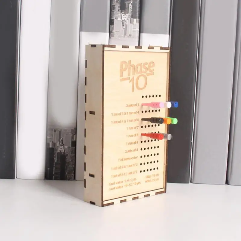 

Табло с фазой 10, деревянная портативная коробка для карт, коллекционные чехлы для молодежи, путешествий, подростков, мальчиков и девочек, ночные семейные сборки, друзья