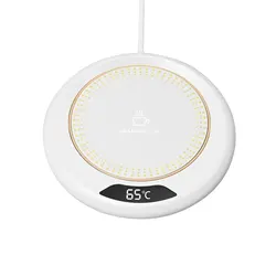 Thermostatic Heating Coaster USB Home Heating Coaster 3-speed Adjustment Heating 55 Degrees Constant TemperatureThermostatic Hea