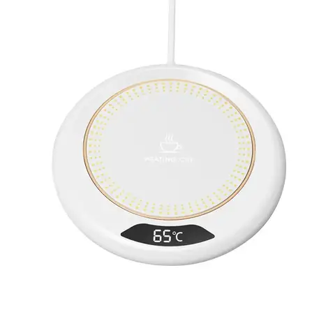 Thermostatic Heating Coaster USB Home Heating Coaster 3-speed Adjustment Heating 55 Degrees Constant TemperatureThermostatic Hea