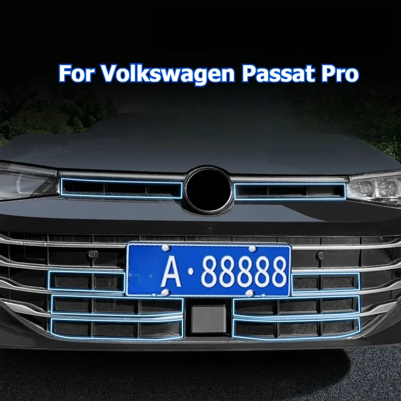 For Volkswagen VW PASSAT Pro 2024-2026 Front Grille Insert Net Insect Protector Guard Mesh Grill Cover Insectproof Exterior Trim