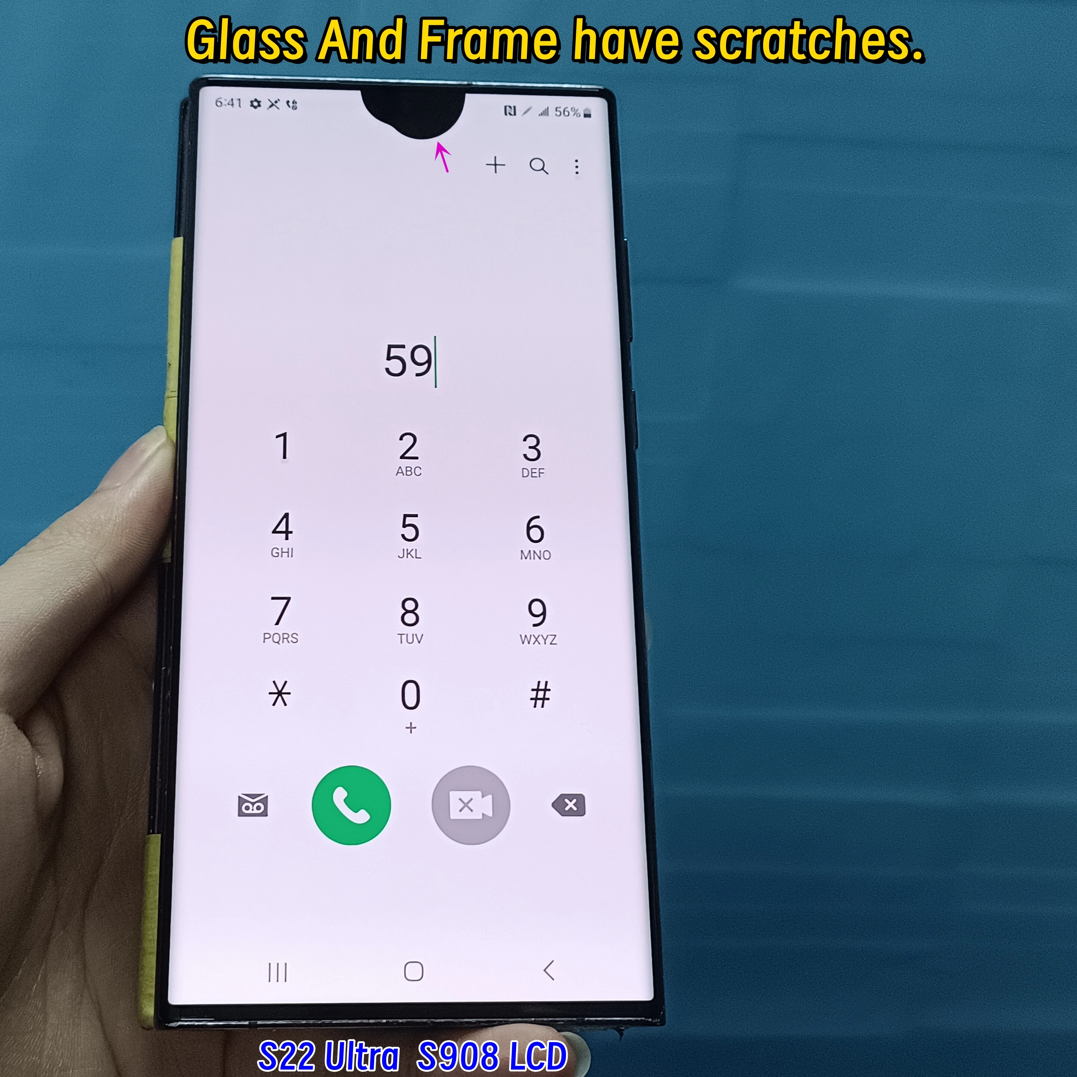 120HZ Super AMOLED S22ultra Display Touch Screen For Samsung S22 Ultra 5G S908 S908B S908U LCD Defect Screen With black dots