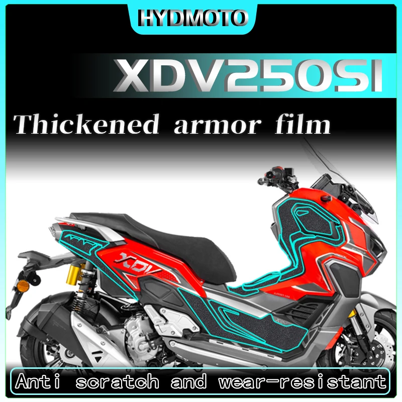 For LONGJIA XDV250Si Sticker thickened armor film body protection sticker anti scratch sticker accessories modified parts