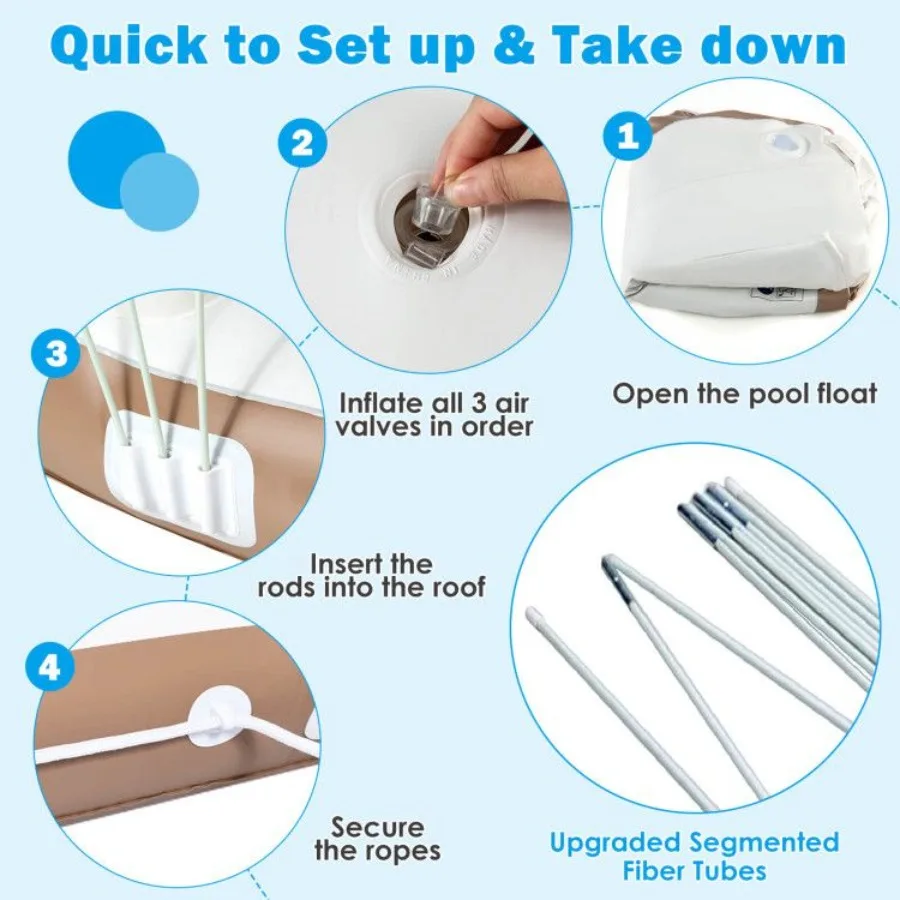 طوف سباحة قابل للنفخ لحمام السباحة