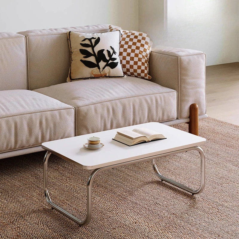 Modern Tatami Tea Table Low Profile Living Room Set Rectangular Coffee Center Table Versatile Sofa Side End Table with Storage