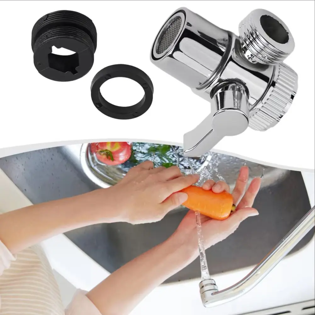 

1set Faucet valve diverter three-way faucet adapter kitchen and bathroom faucet accessories used to connect the angle valve hose