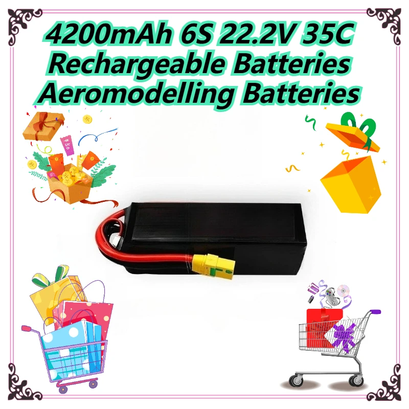 

4200mAh 6S 22.2V 35C Rechargeable Batteries Aeromodelling Batteries