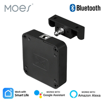 MOES Smart Lock Bluetooth Tuya-Compatible Keyless IC Card Unlock App Remote Control for Wood Cabinet Door Drawer Furniture