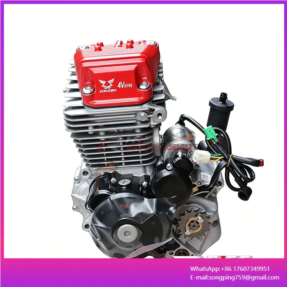 Rise Factory High Quality Zongshen Water-Cooled CG250cc Motorcycle Engine Tricycle Spare Parts 250cc Engine Singe Cylinder