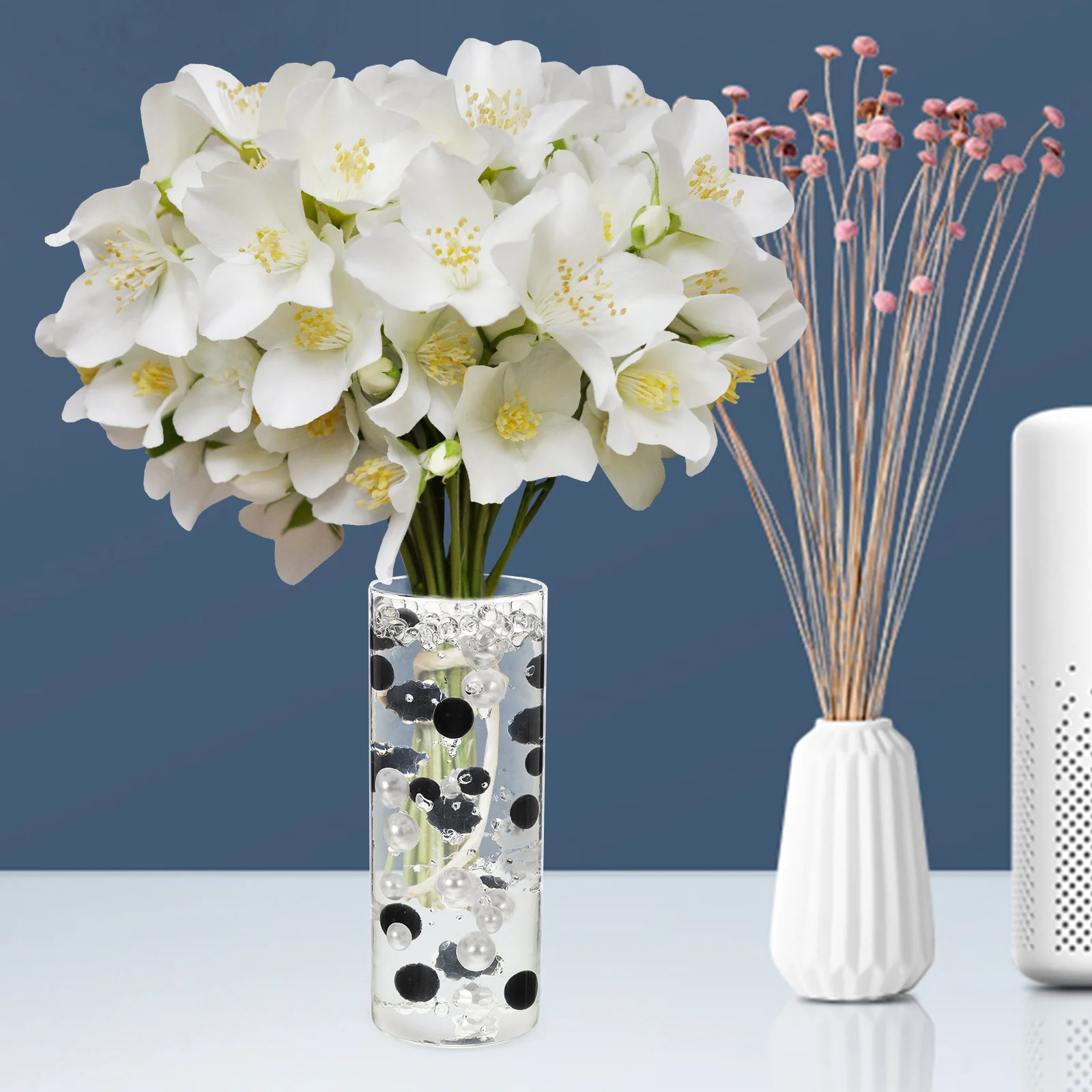 

400 Pcs Simulated Pearl Filling Vase Decoration for Jewelry Floating Fake Pearls Vases Centerpieces Abs