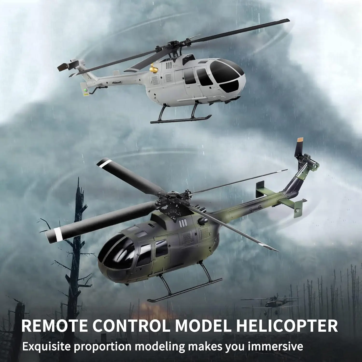 C186 Remote Control Helicopter, 4 CH Single Propeller Without Ailerons RC Helicopter with 6-axis Gyro Stabilization, Altitude Ho