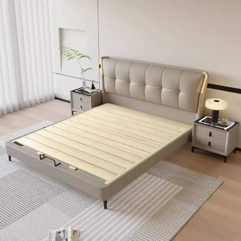 أرجل خزانة سرير مزدوج غرف نوم الديكور تخزين الألواح الأمامية سرير مزدوج علوي واحد LuxuryCamas De Dormitorio أثاث المنزل