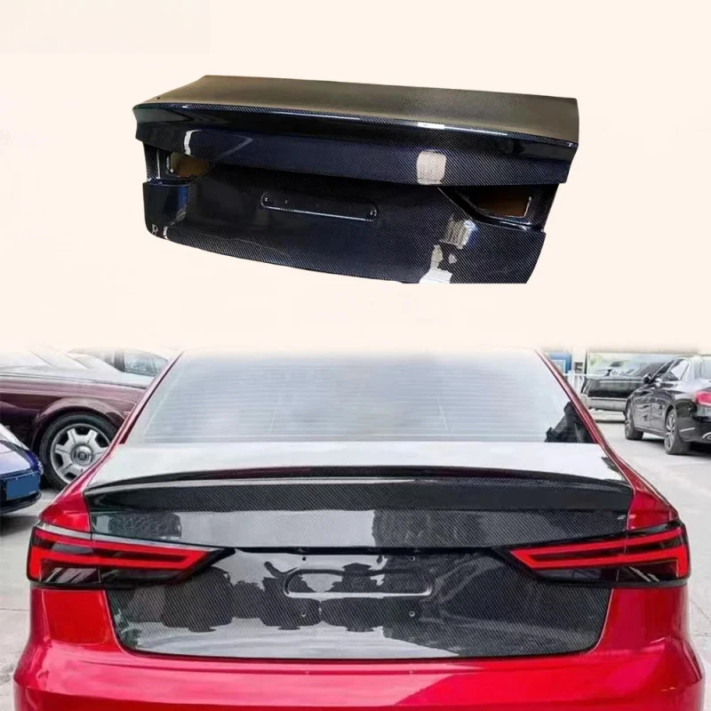 

For A3 S3 RS3 Type 8V (4Dr Only) 12-20 Carbon OE Rear Bumper Trunk Boot Lid