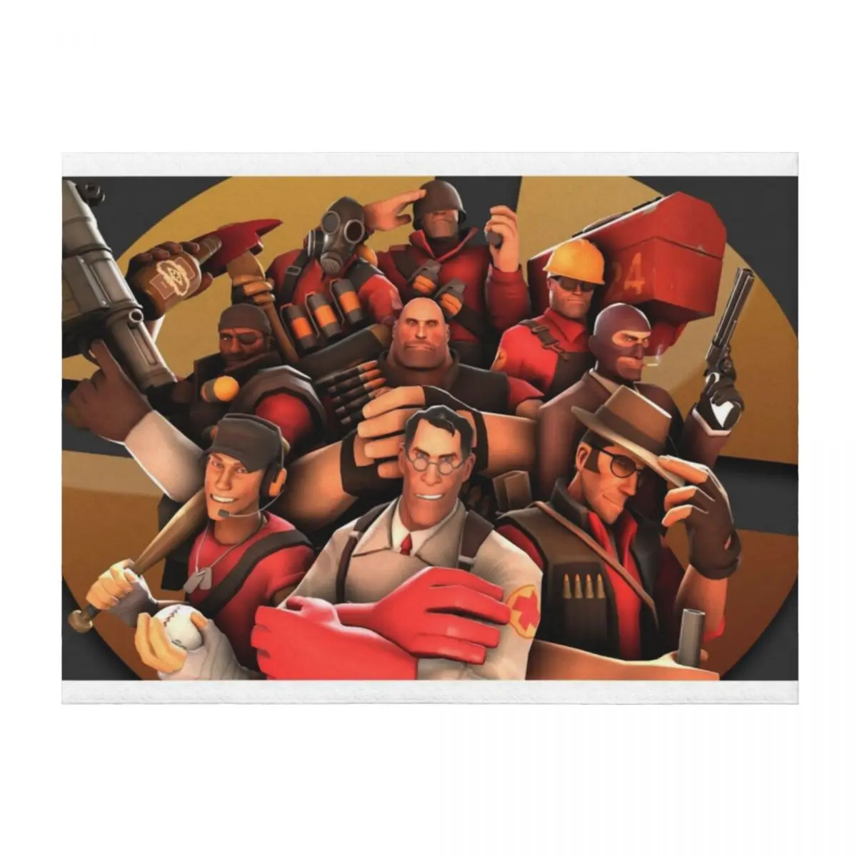 

Team Fortress 2 Poster Art Throw Blanket anime Thermals For Travel Decorative Sofa Blankets Sofas Of Decoration Blankets