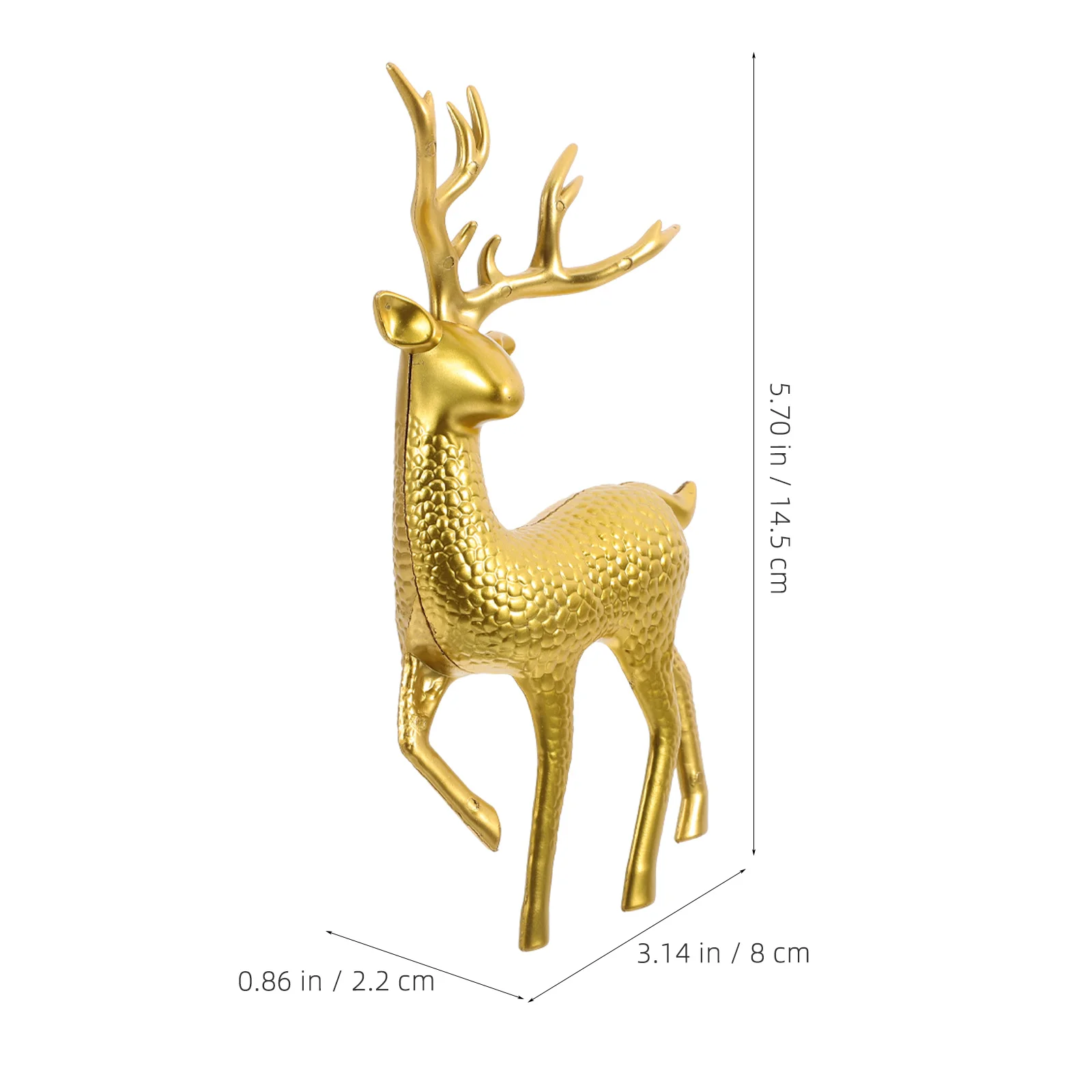 6 قطعة زينة الرنة عيد الميلاد الأيائل التماثيل عطلة منضدية زخرفة للمنزل مكتب مشهد الحفلات سطح المكتب ديكور احتفالي #4