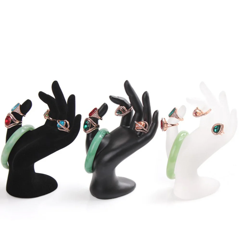 

High Grade Black Resin Ok Hand Ring Bracelet Display Rack Jewelry Organizer for Retail and Home Use Jewelry Display Rack