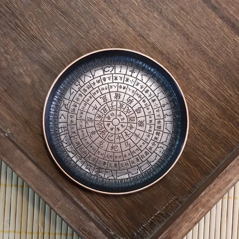 Chinese Twelve Shichen Tea Coaster Saucer Heat Resistant Fairness Cup Mat Tea Ceremony Accessories Incense Tray Home Decor Set