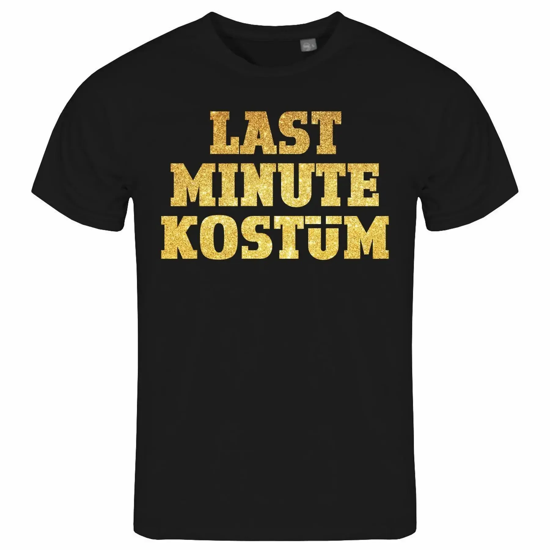 Mens LAST MINUTE COSTUME T SHIRT S to XXL Carnival Alcohol Beer