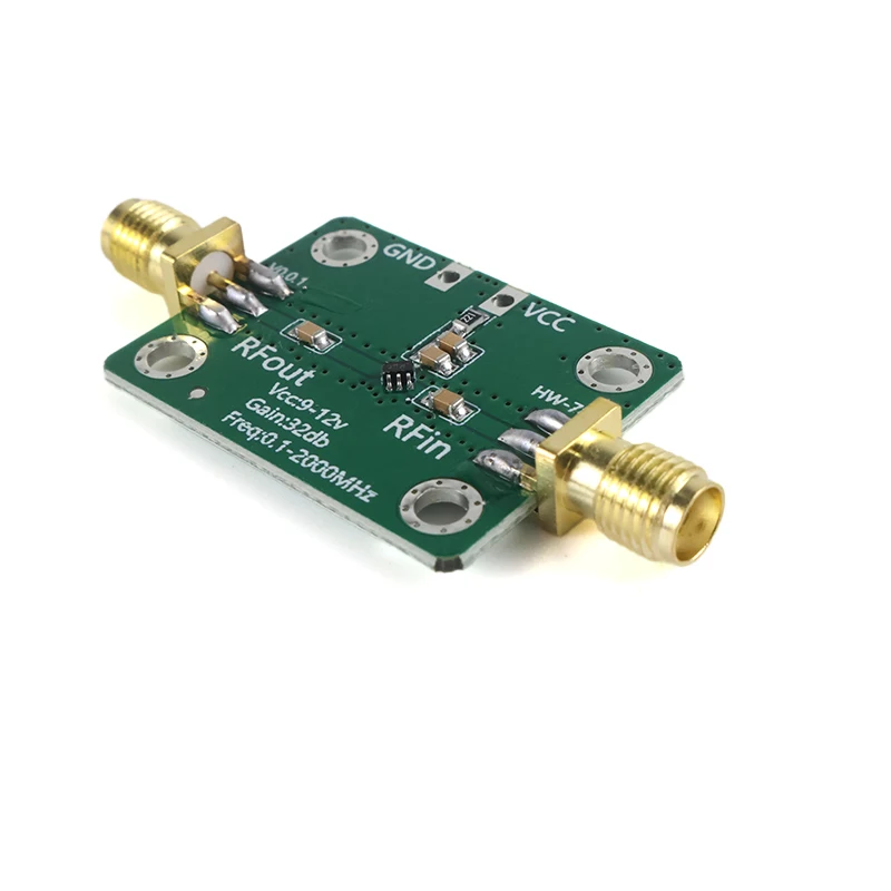 0.1-2000MHz RF LNA Amplifier 30dB Gain Low Noise Wideband 50 Ohm for SDR RTL-SDR Ham Radio ADS-B FM Radio Receiver