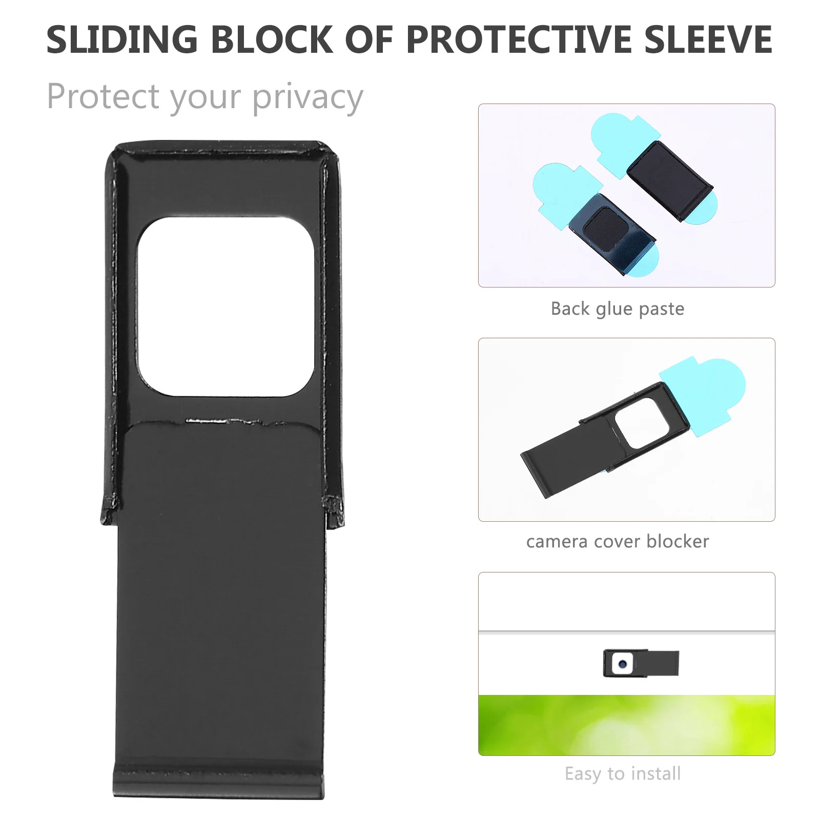 

2Pcs Self Adhesive Webcam Privacy Covers Slide for Laptop Phone Tablet Computer Use Slide