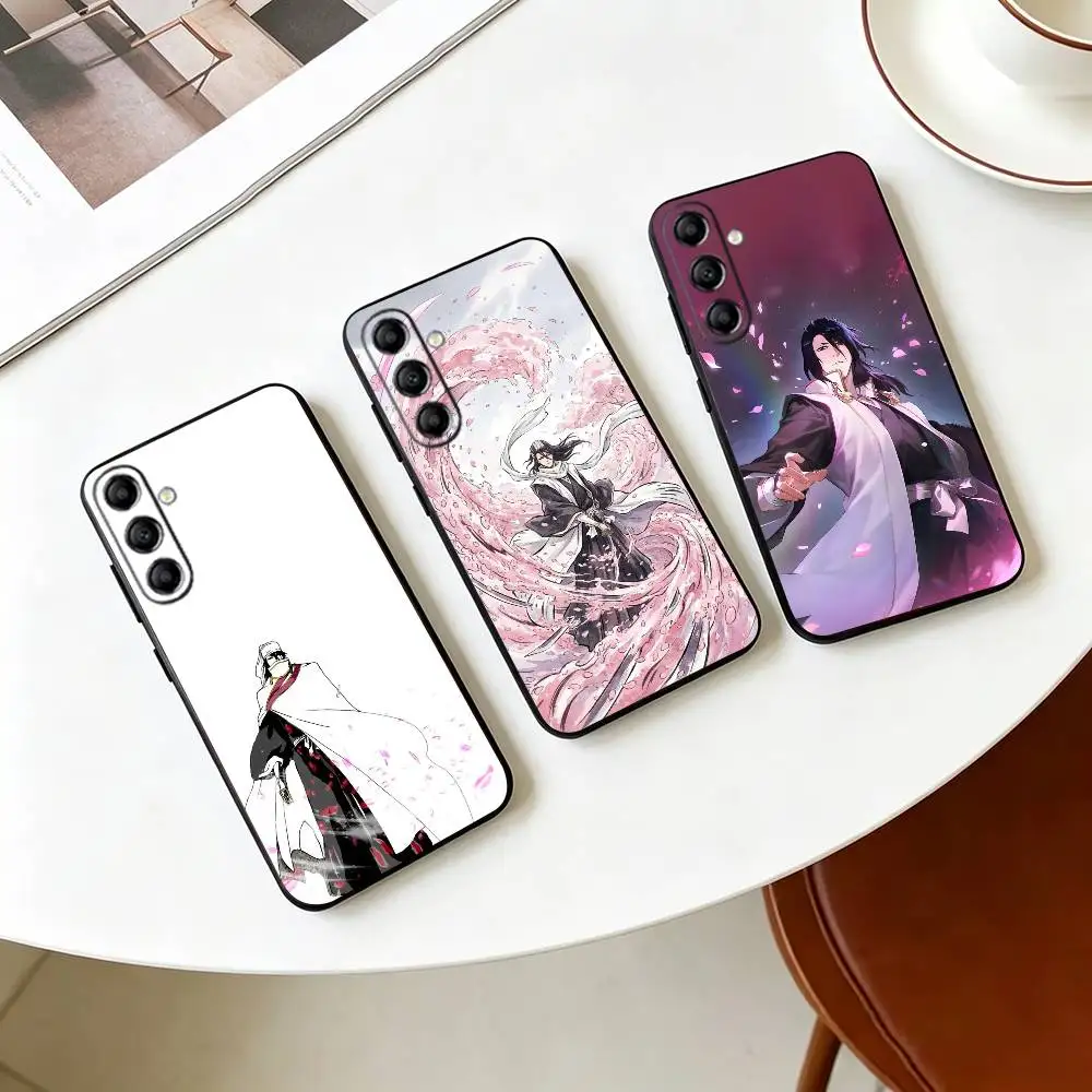 K-Kuchiki Byakuya Anime  Phone Case Black Silicone Soft For Samsung Galaxy A73,A72,A71,A70,A53,A52,A51