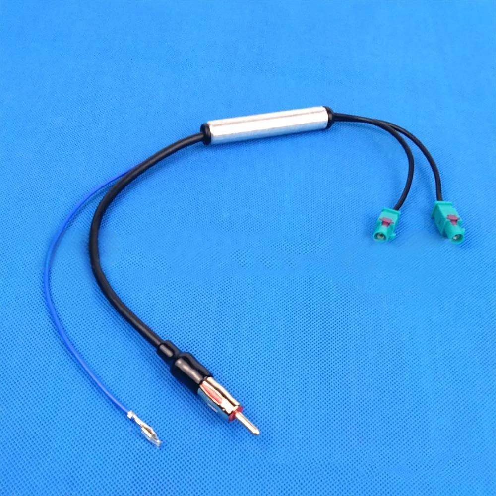 Car Special Radio Antenna AM/FM Audio Radio Signal Amplifier Dual Fakra RF Radio Antenna Aerial Adapter ForVolkswagen