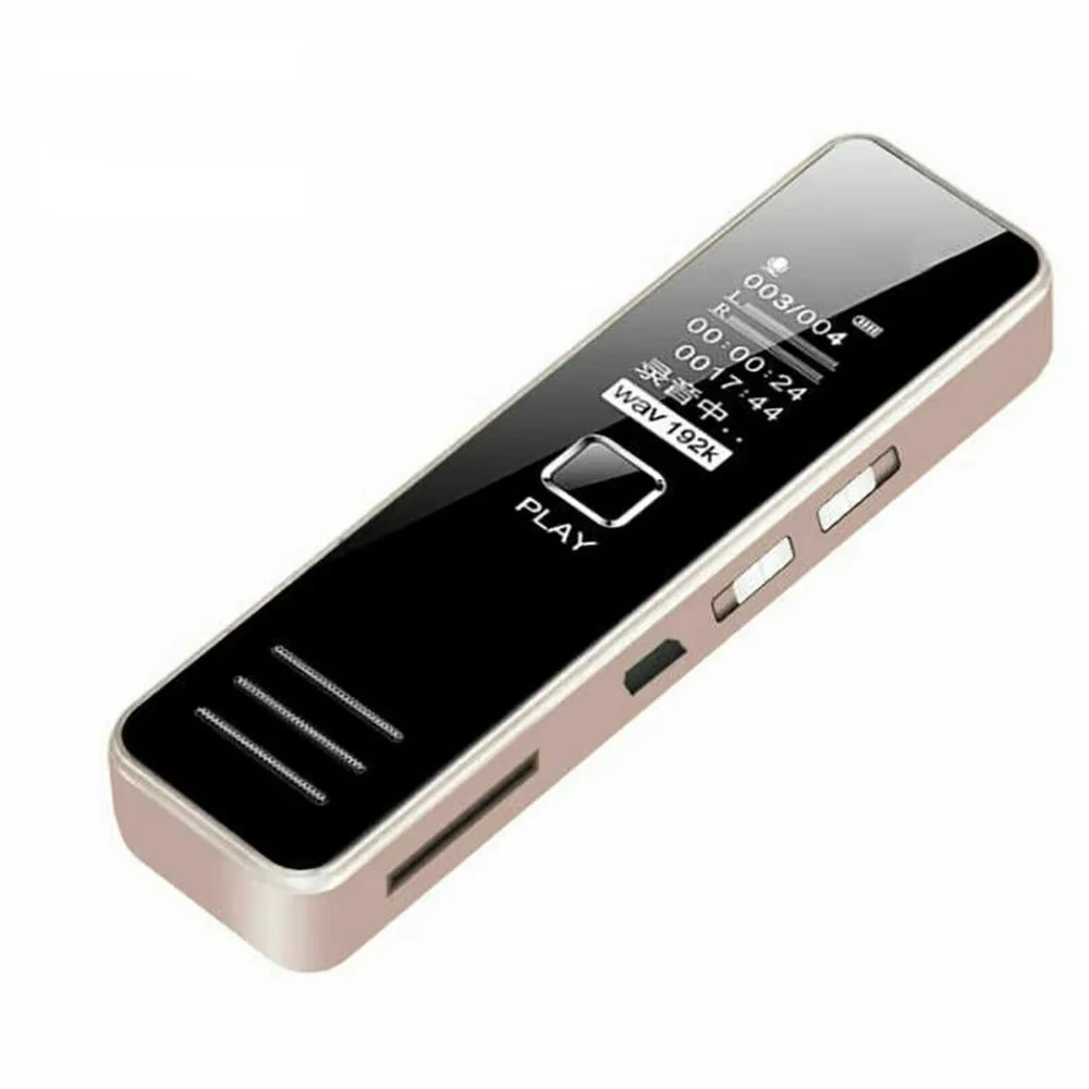 USB recorder Rechargeable digital audio recorder MP3 player Noise reduction high definition recorder