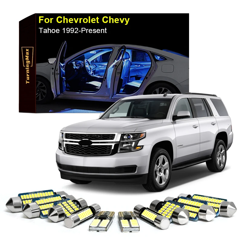 

Canbus Interior Lighting LED Bulbs Package Kit For Chevrolet Chevy Tahoe 1992-Now Dome Trunk Indoor Lamps Lights Car Accessories