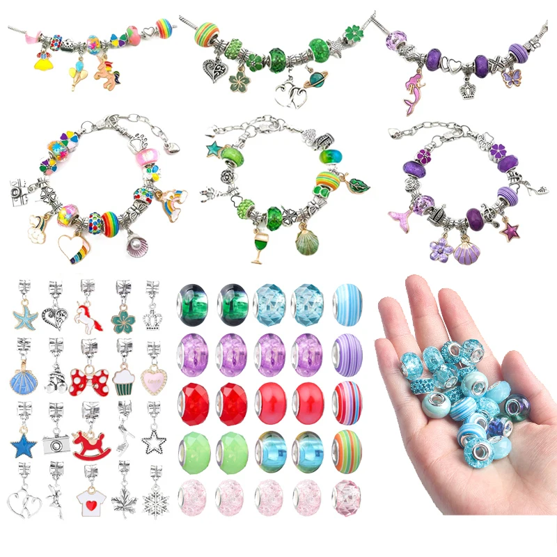 

﻿ ﻿ Детский браслет «сделай сам» для девочек и детей, ролевые игры, набор для изготовления браслетов, ювелирные изделия ручной работы, материал из сплава, хрустальные бусины TMZ ﻿ ﻿