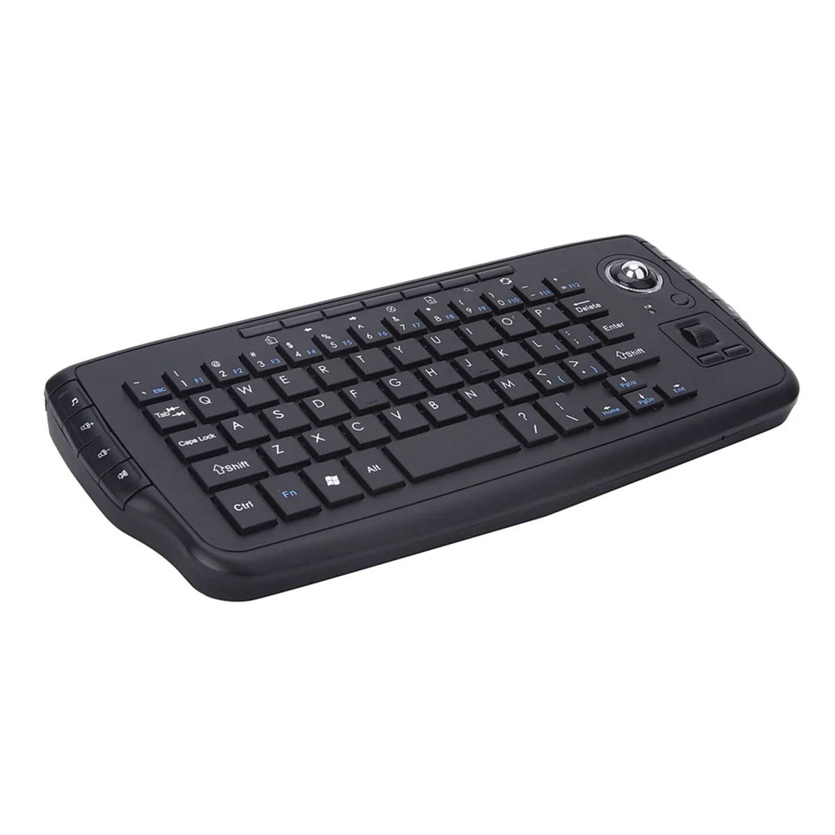 N84R 2.4G Mini teclado ergonômico sem fio para jogos com 15 teclas multimídia e trackball