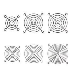 1PC Silberner Metalldraht Fingerschutz CPU-Lüfter DC-Lüftergrill Schutzfolie vernickelt 40/60/80/90/120mm