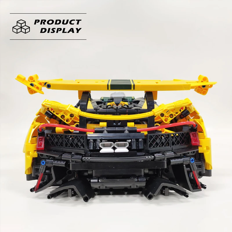 وحدات بناء طراز P1 لسيارات السباق الفائقة للأطفال ، مجموعة التجميع ، ديكورات سطح المكتب ، الطوب البلاستيكي التقني ، اللعب كهدايا ، الحجم #5