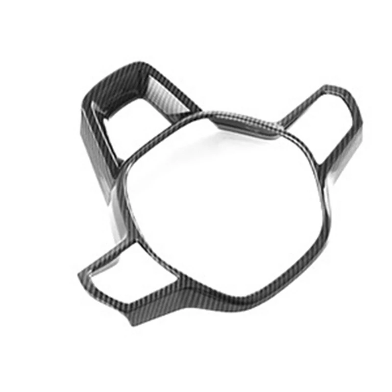 For Honda Civic 11th Gen 2022-2024 Carbon Fiber Interior Steering Wheel Button Switch Panel Cover Trim Decoration Accessories