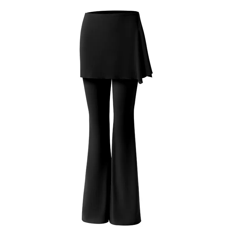 Flared Yoga Pants Women High Waist Leggings Butt Lifting Workout Skirt Set New Arrival Dance Pilates Seamless Fitness Wear