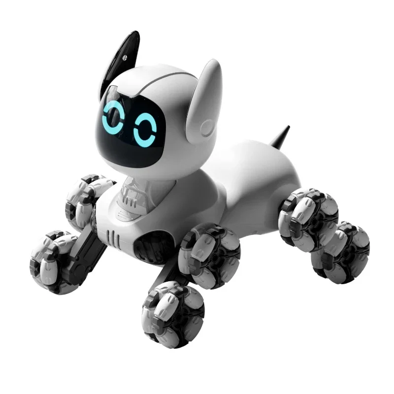 Children's eight-wheel electric robot dog toy car gesture induction remote control