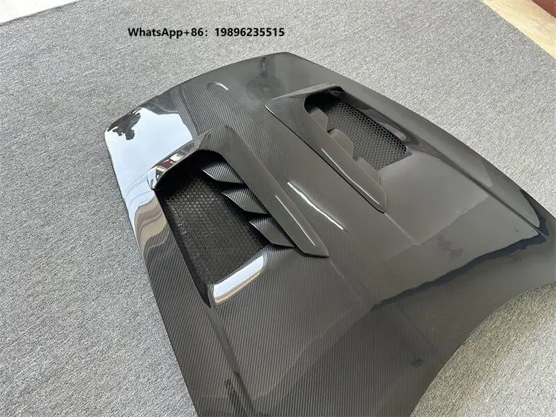 Carbon Fiber Front Hood Bonnet Cover Engine Vented Cover Hood Bonnet for 911 992 GT3RS Style