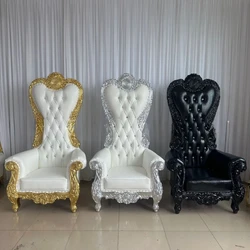 Factory direct sales European neoclassical high back chair king chair KTV hotel aisle decorative chair wedding bride and groom