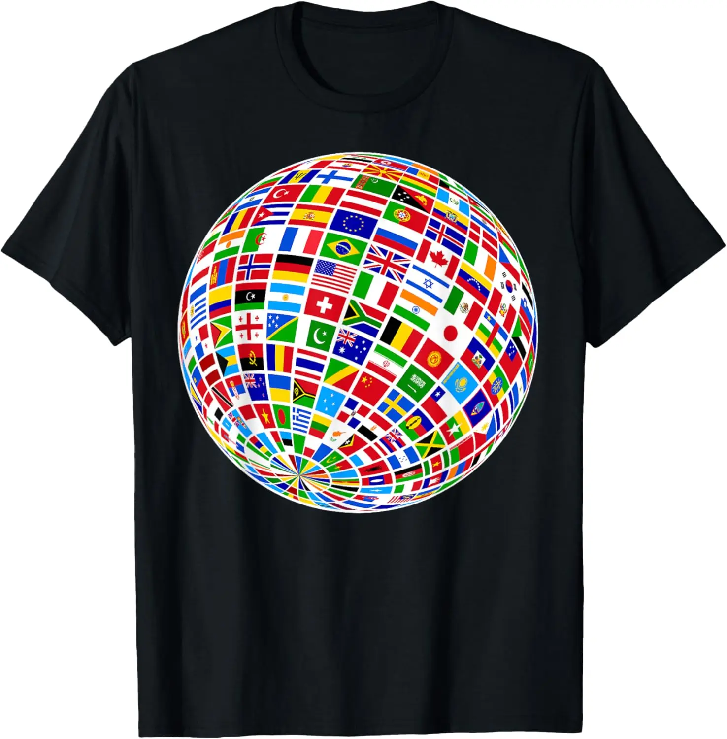 Flags The Countries of the World Globe Earth World Flags T-Shirt