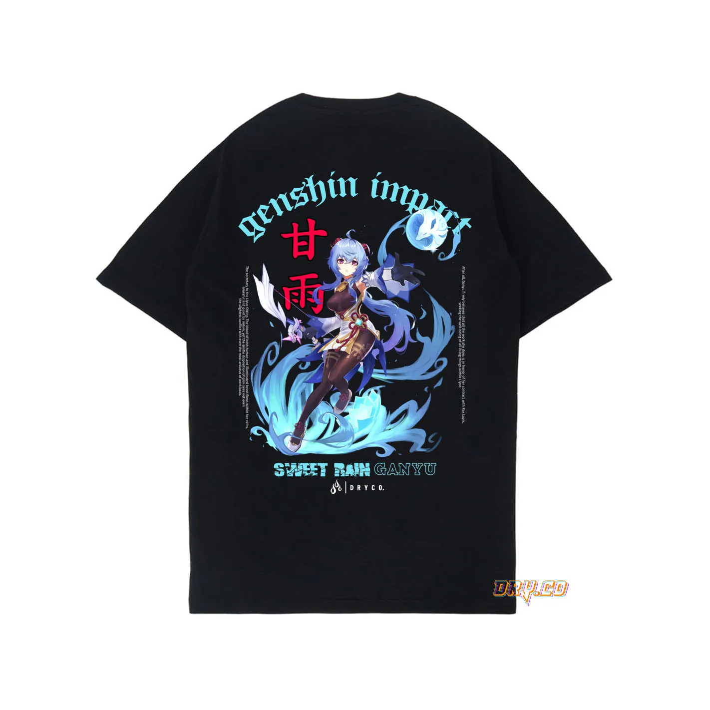 GANYU TEES KAOS GAME GENSHIN IMPACT (LIYUE) UNISEX PRIA WANITADRYCO