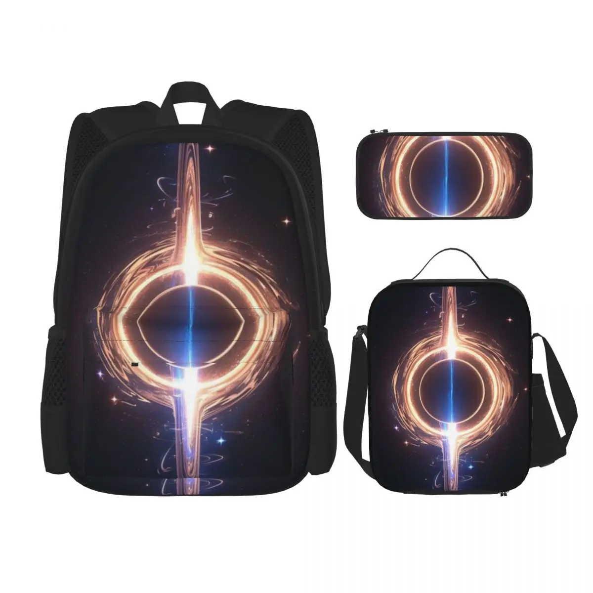 Space Student backpack, crossbody dining bag, storage pen bag, 3 piece set