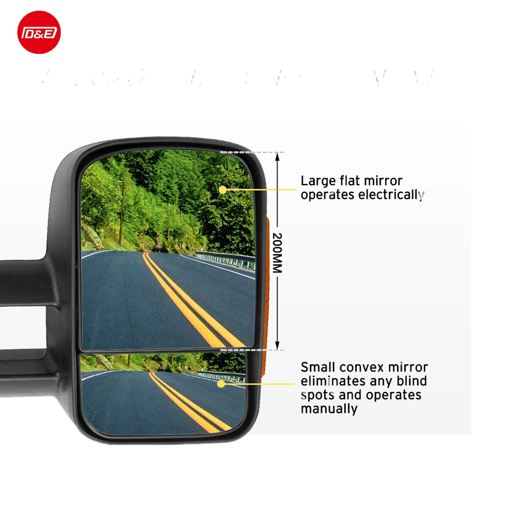 زوج من مرايا السحب القابلة للتمديد للاستخدام الاحترافي لـ Discovery 4 2009-2016 #5